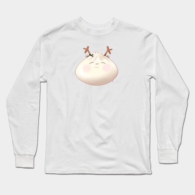 Reindeer Holiday Holly Bao Long Sleeve T-Shirt by pbDazzler23